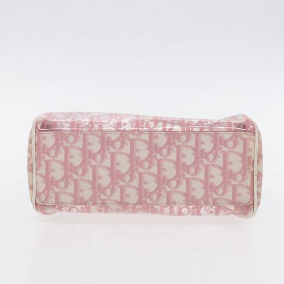 Christian Dior Trotter Canvas Shoulder Bag Clear Pink Silver Auth ki5020 - Picture 5 of 16